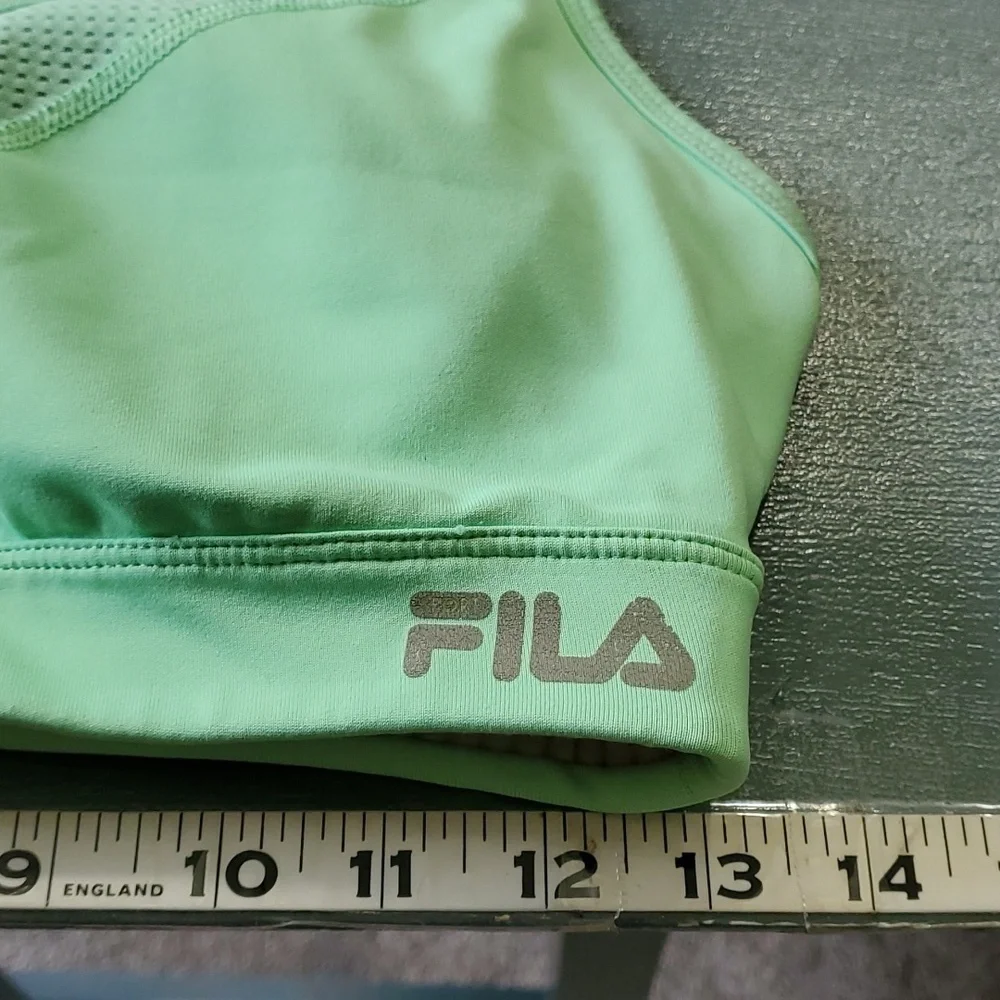 FILA SPORTS, HIGH‎ IMPACT.GREEN SPORTS BRA. SIZE LARGE.